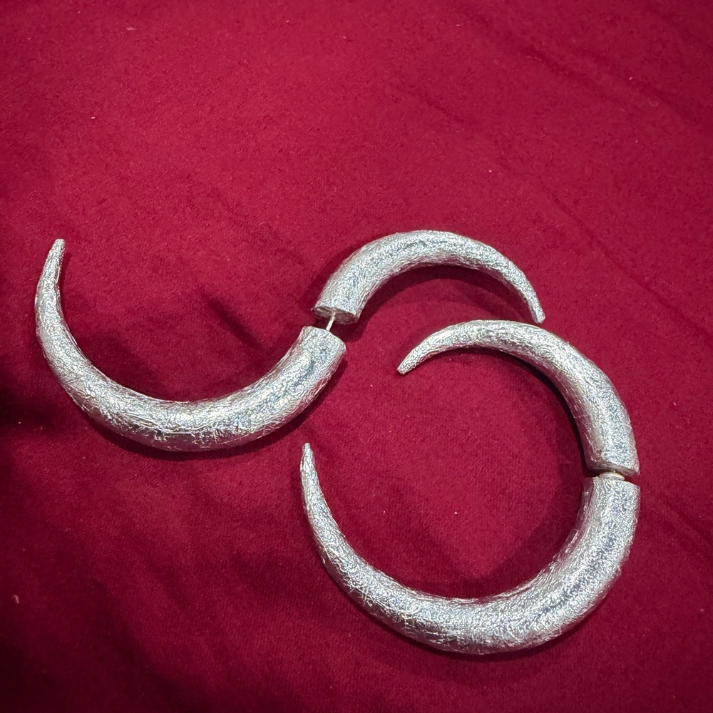 Elegant Silver Hoop Earrings